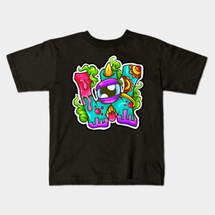 Alfabet Monster W Kids T-Shirt